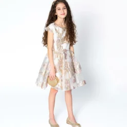 Girls Gold Diamanté Circle Bag (13cm)