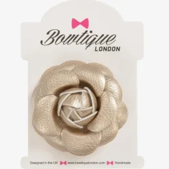 Girls Gold Flower Hair Clip (6cm)