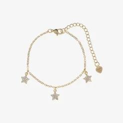 Girls Gold Plated Star Bracelet (19cm)