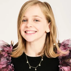 Girls Gold Plated Star Necklace (42cm)