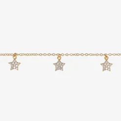 Girls Gold Plated Star Necklace (42cm)