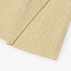 Girls Gold Plissé Trousers