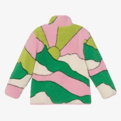 Girls Green & Pink Fleece Jacket
