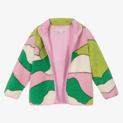 Girls Green & Pink Fleece Jacket
