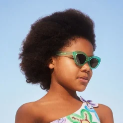 Girls Green Cat-Eye Sunglasses (UVA/UVB)