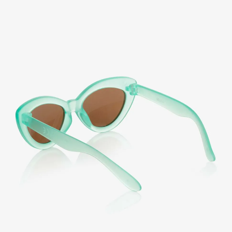Girls Green Cat-Eye Sunglasses (UVA/UVB)