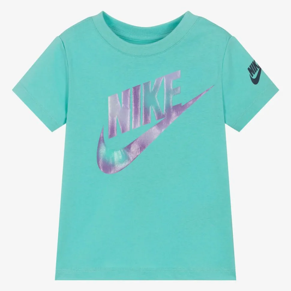 Girls Green Cotton T-Shirt