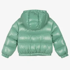Girls Green Down Padded Jacket