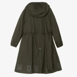 Girls Green Down Parka Coat