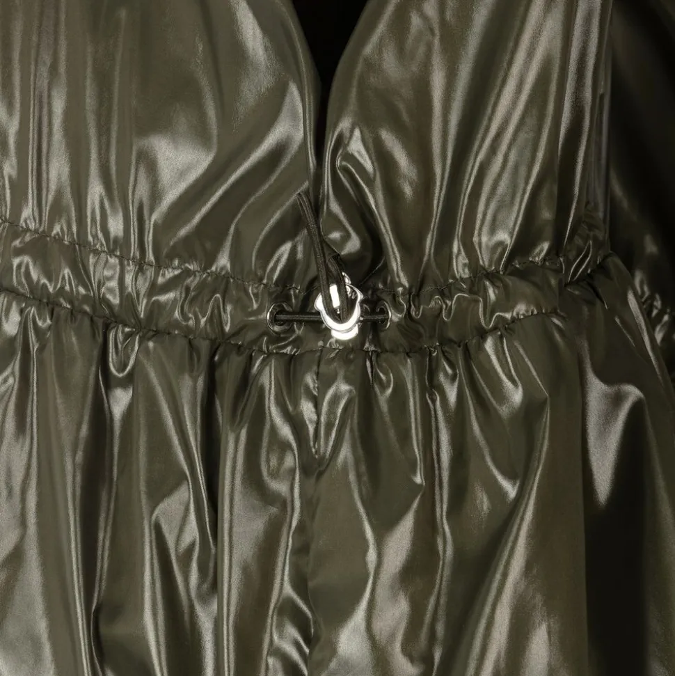 Girls Green Parka Coat