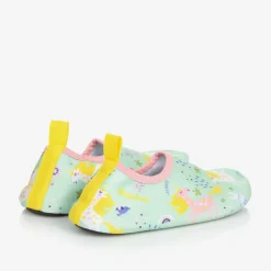 Girls Green Unicorn Aqua Shoes