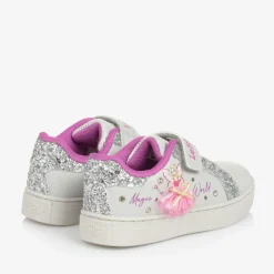 Girls Grey Fairy Light-Up Trainers