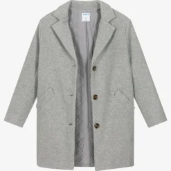 Girls Grey Felted Coat