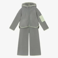 Girls Grey Wide Leg Tracksuit