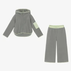 Girls Grey Wide Leg Tracksuit