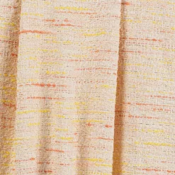 Girls Ivory & Yellow Tweed Dress