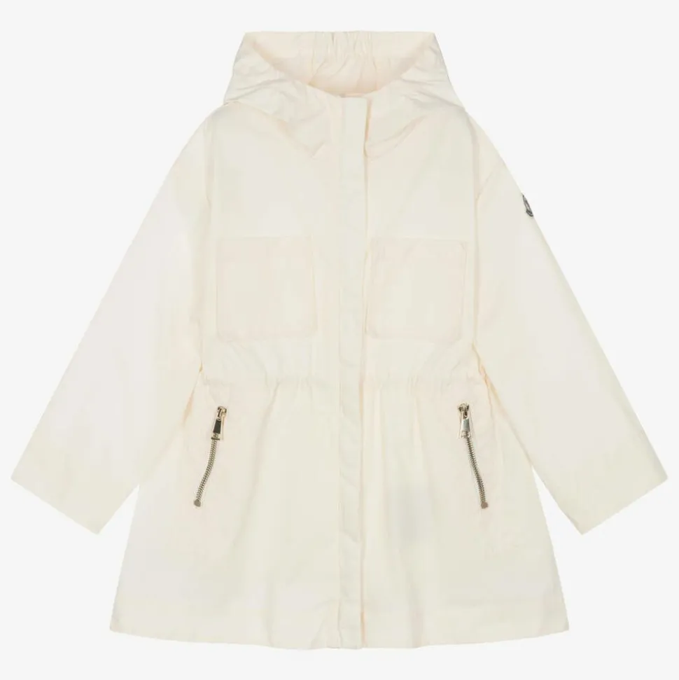 Girls Ivory Adeola Hooded Coat