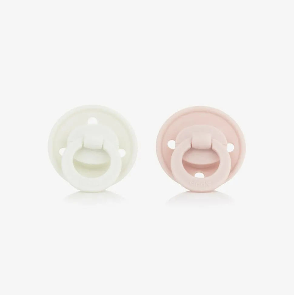 Girls Ivory & Pink Binky Bundle Dummies (2 Pack)