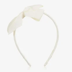 Girls Ivory Bow Hairband
