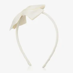 Girls Ivory Bow Hairband