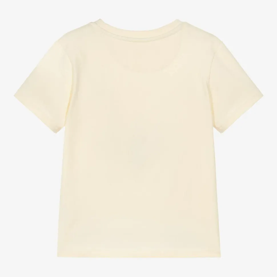 Girls Ivory CK Cotton T-Shirt