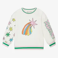 Girls Ivory Cotton Cosmic Sweatshirt