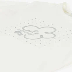 Girls Ivory Cotton Diamanté Top