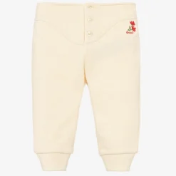 Girls Ivory Cotton Joggers