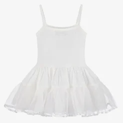Girls Ivory Cotton Petticoat
