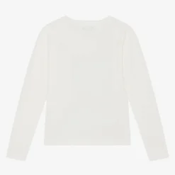 Girls Ivory Cotton Top