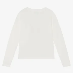 Girls Ivory Cotton Top