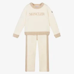 Girls Ivory Cotton Tracksuit