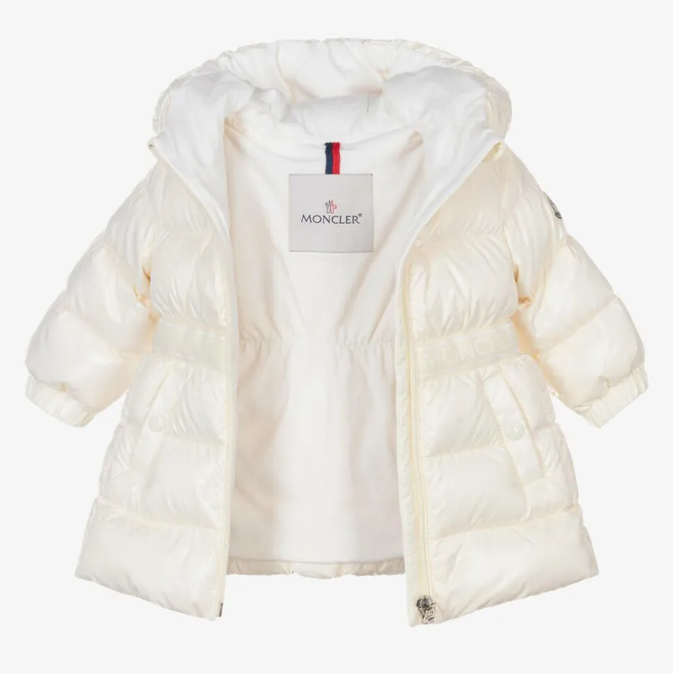 Girls Ivory Down Padded Alis Coat