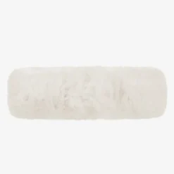 Girls Ivory Faux Fur Headband