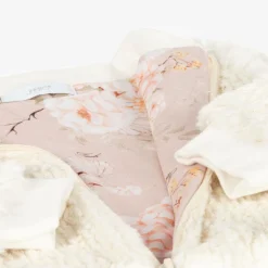 Girls Ivory Faux Fur Jacket