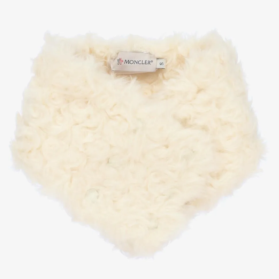 Girls Ivory Faux Fur Neck Warmer