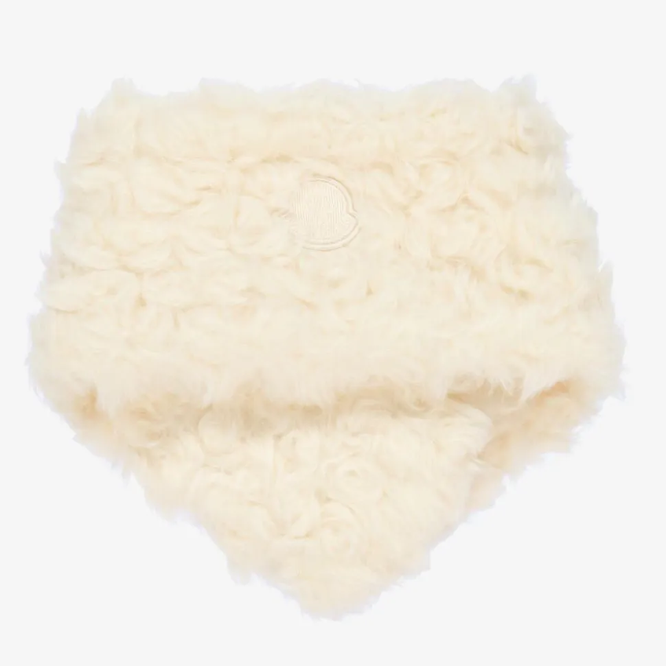 Girls Ivory Faux Fur Neck Warmer