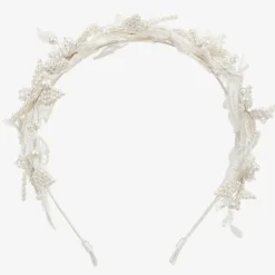 Girls Ivory Floral Hairband