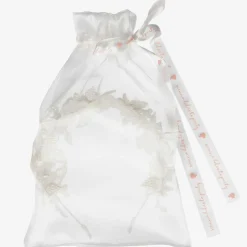 Girls Ivory Floral Hairband