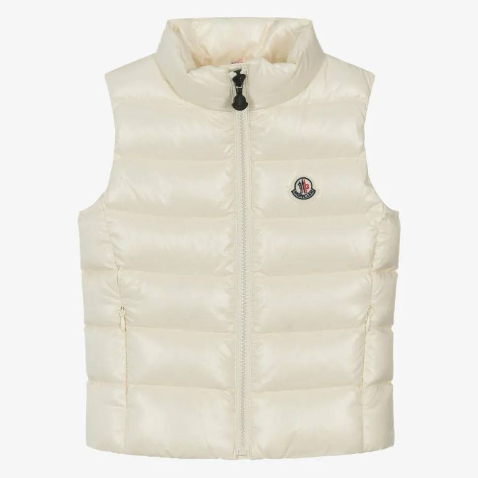 Girls Ivory Ghany Down Padded Gilet
