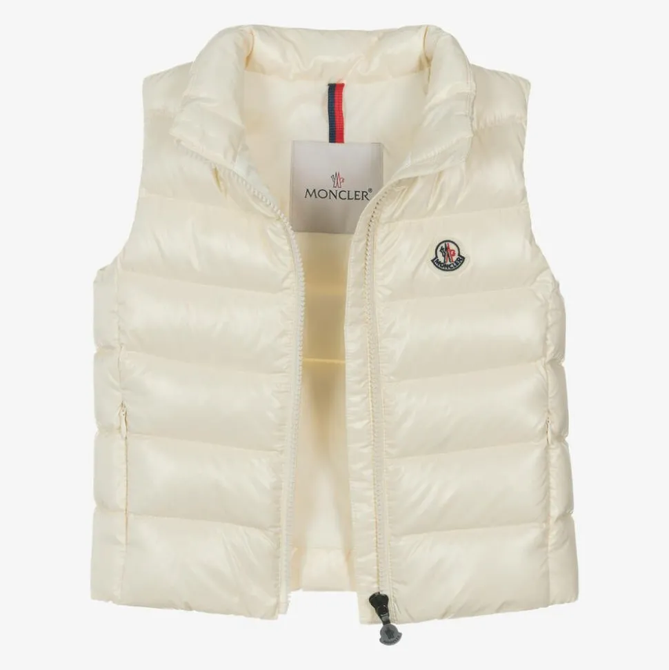 Girls Ivory Ghany Down Padded Gilet