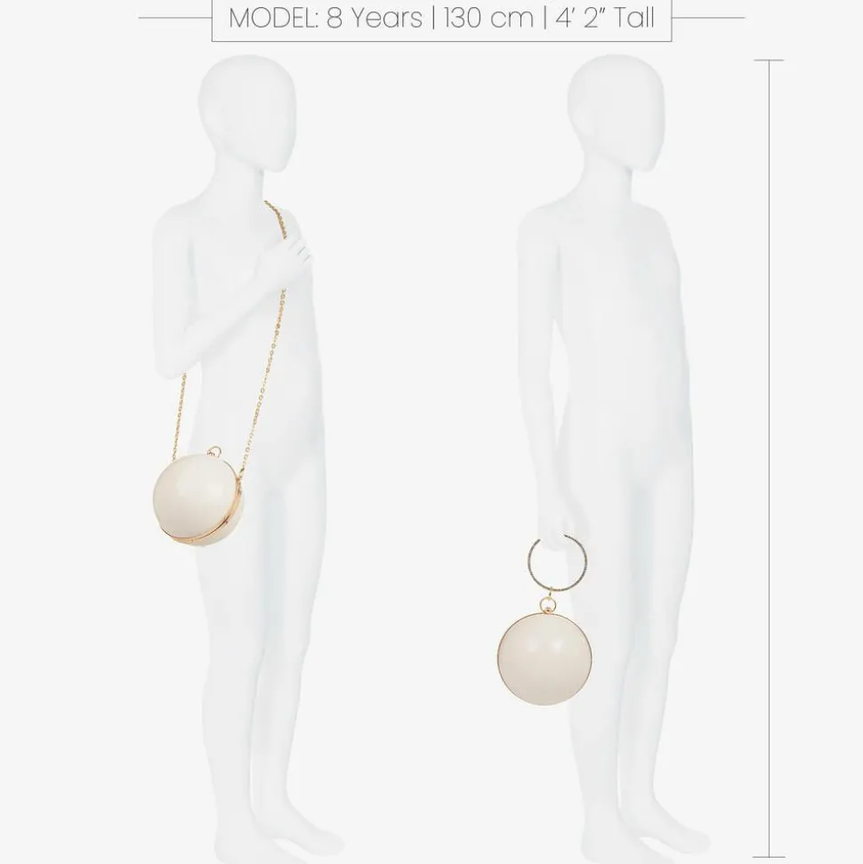 Girls Ivory Globe Bag (15cm)