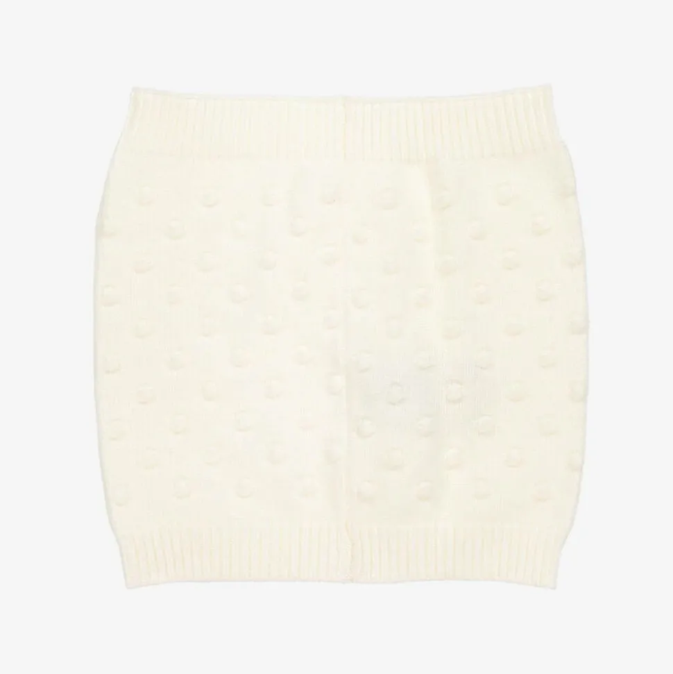 Girls Ivory Knitted Snood