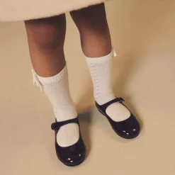 Girls Ivory Knitted Socks