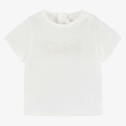 Girls Ivory Organic Cotton T-Shirt