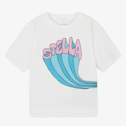 Girls Ivory Organic Cotton T-Shirt