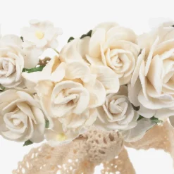 Girls Ivory Rose Garland