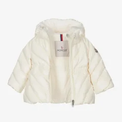 Girls Ivory Sanaa Hooded Down Coat
