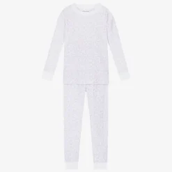 Girls Lilac Summer Gardens Cotton Pyjamas