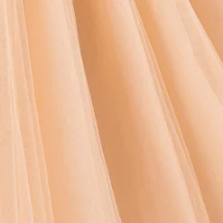 Girls Long Pink Sequinned Tulle Dress